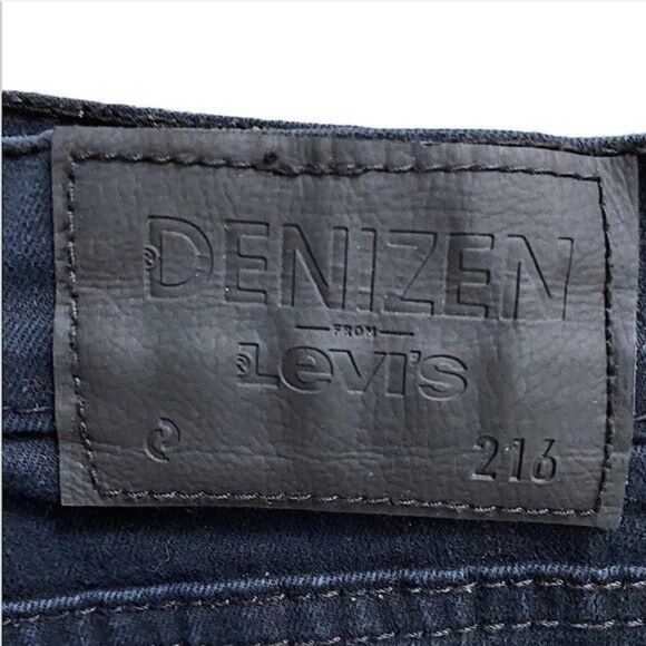 Levi’s Denizen Womens Size 33x30 Dark Wash Jeans 216 Skinny Fit Straight Classic - Picture 10 of 11